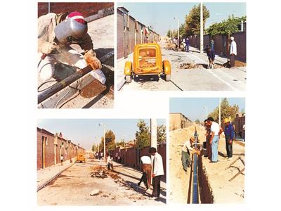 شبکه گاز رسانی کوی سیزده آبان - 12 اینچ به طول 18 کیلومتر