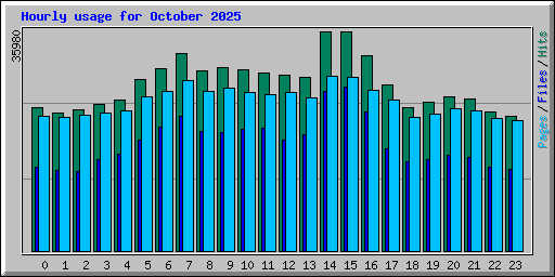 Hourly usage for October 2025