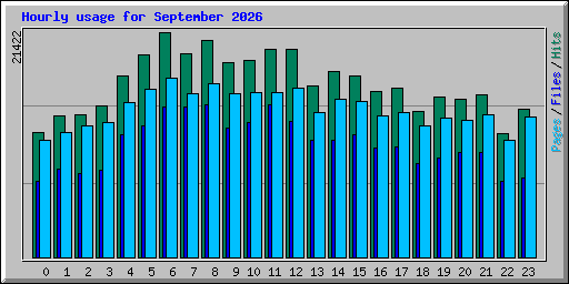 Hourly usage for September 2026